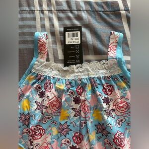 Vibrant Floral Sleeveless Top cotton